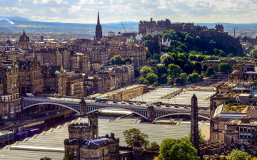 Картинка города эдинбург+ шотландия панорама