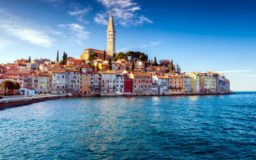 Картинка города ровинь+ хорватия панорама