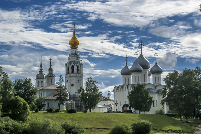 Обои картинки фото вологда, города, - православные церкви,  монастыри, соборы, памятники, кремль, россия, город, церкви