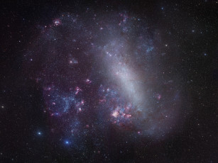 Картинка большое магелланово облако космос галактики туманности