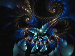 Картинка 3д графика fractal фракталы фон узор абстракция тёмный