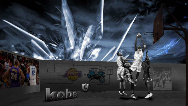 Обои картинки фото kobe, bryant, 2009, finals, спорт, nba, нба, звезда