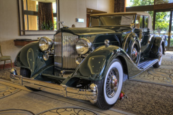 Картинка 1934+packard+twelve+1107+coupe+roadster автомобили виртуальный+тюнинг автошоу выставка