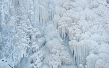 Картинка природа зима водопад мороз лед