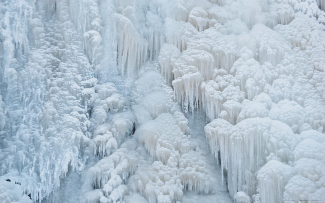 Обои картинки фото природа, зима, водопад, мороз, лед
