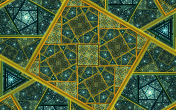 Картинка 3д графика fractal фракталы квадраты фрактал абстракция