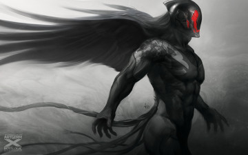 Картинка фэнтези демоны демон чернокожий крылья