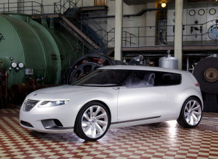 обоя saab 9-x biohybrid concept 2008, автомобили, saab, biohybrid, 9-x, 2008, concept
