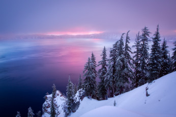 Картинка природа реки озера озеро снег горы зима