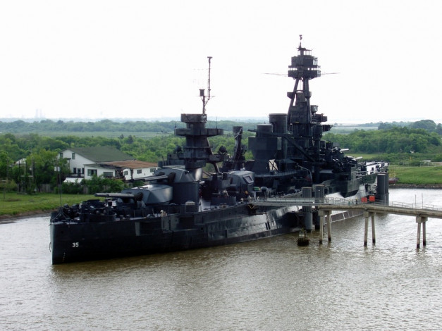 Обои картинки фото uss, texas, корабли, крейсеры, линкоры, эсминцы