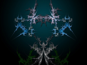 Картинка 3д графика fractal фракталы цвет фон