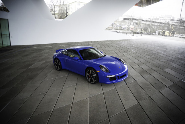Обои картинки фото 2015 porsche 911 gts club coupe, автомобили, porsche, металлик, голубой