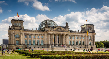 Картинка reichstag города берлин+ германия площадь дворец