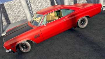 Картинка автомобили 3д 1965г chevrolet impala