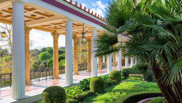 Картинка интерьер веранды +террасы +балконы пальмы парк галерея