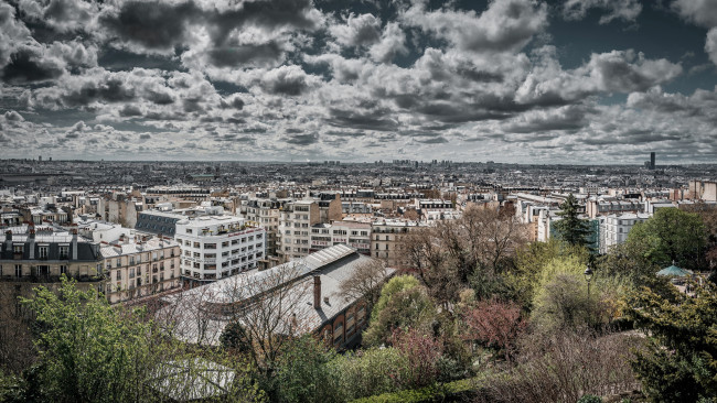 Обои картинки фото города, париж , франция, париж, облака