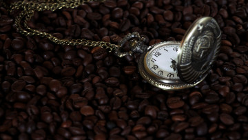 Картинка разное часы +часовые+механизмы зерна кофейные карманные