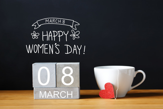 Обои картинки фото праздничные, международный женский день - 8 марта, дата, чашка, сердечко