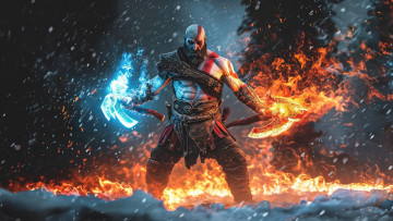 Картинка видео+игры god+of+war +ragnarok kratos god of war