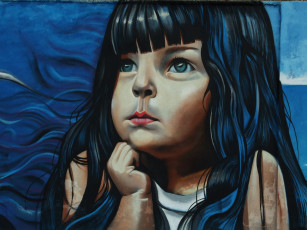 Картинка разное граффити девочка