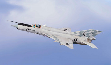 Картинка mig-21bis авиация боевые+самолёты истребитель