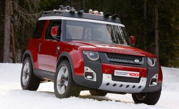 Картинка land-rover+defender+concept+2016 автомобили land-rover defender concept 2016 внедорожник природа красный джип