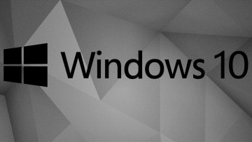 обоя компьютеры, windows  10, фон, логотип