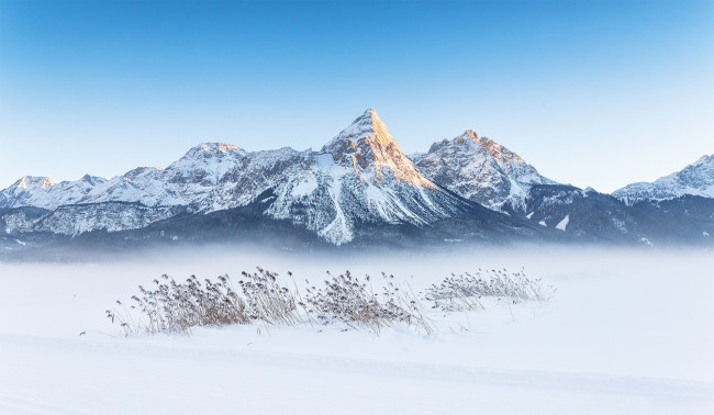 Обои картинки фото природа, горы, зима, снег