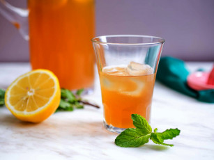 Картинка еда напитки +сок сок апельсин лед мята