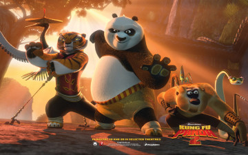 обоя kung, fu, panda, мультфильмы