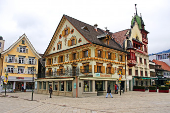 Картинка города здания дома форарльберг дорнбирн австрия