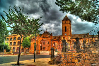 Картинка santa eulalia города католические соборы костелы аббатства испания