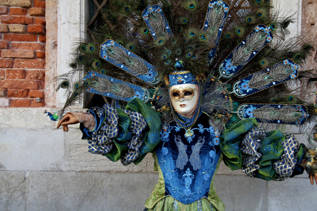 Обои картинки фото разное, маски, карнавальные, костюмы, венеция, перья, карнавал