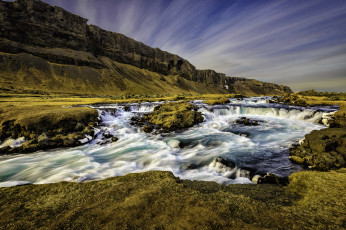Картинка iceland природа реки озера горы скалы поток река исландия