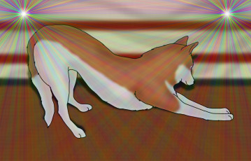 Картинка рисованные животные собаки фон собака