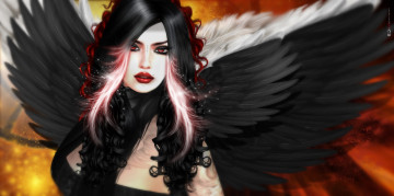 Картинка 3д+графика angel+ ангел крылья