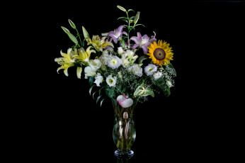 Картинка цветы букеты +композиции букет ваза