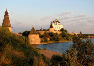 обоя псков, города, - исторические,  архитектурные памятники, кремль