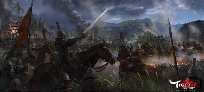 Обои картинки фото tiger knight,  empire war, видео игры, action, онлайн, empire, war, tiger, knight, ролевая