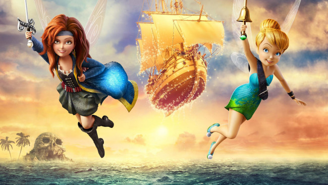 Обои картинки фото мультфильмы, the pirate fairy, персонажи