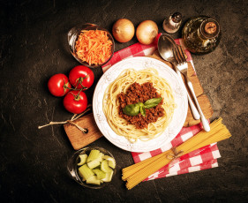 Картинка еда макаронные+блюда спагетти