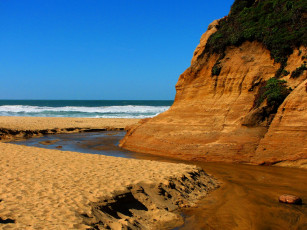 Картинка природа побережье песок скалы