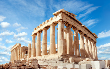 Картинка города афины+ греция руины