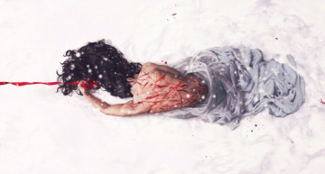 Картинка рисованное кино +мультфильмы лань ванцзы лента снег раны