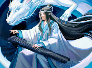 Картинка аниме mo+dao+zu+shi лань ванцзи гуцинь дракон