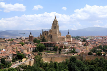 Картинка города панорамы сеговия испания
