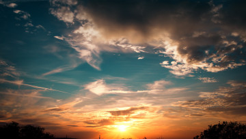 Картинка природа восходы закаты облака
