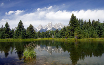 Картинка природа реки озера национальный парк wyoming usa grand teton