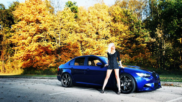Картинка bmw+girl+5 автомобили -авто+с+девушками girl bmw синий