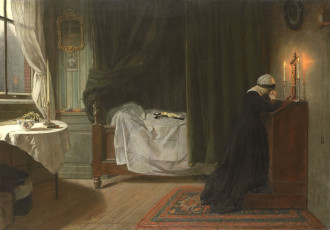 Картинка рисованное живопись дидерик франциск джамин масло картина молитва за умерших